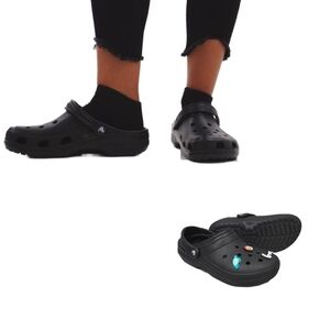 Dual CROCS Comfort™️ Classic Clog with Soft/Fuzzy Liner Plus Jibbizt™️ Charms